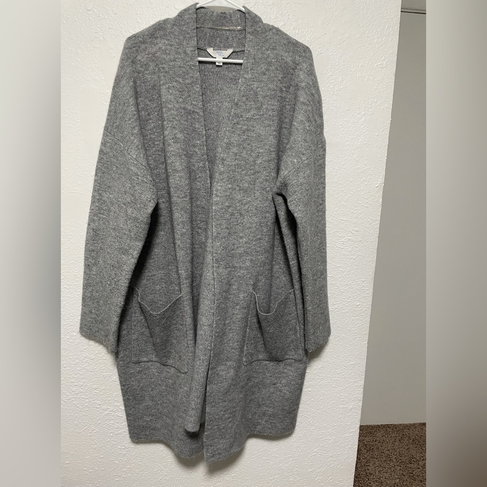 Gray cardigan